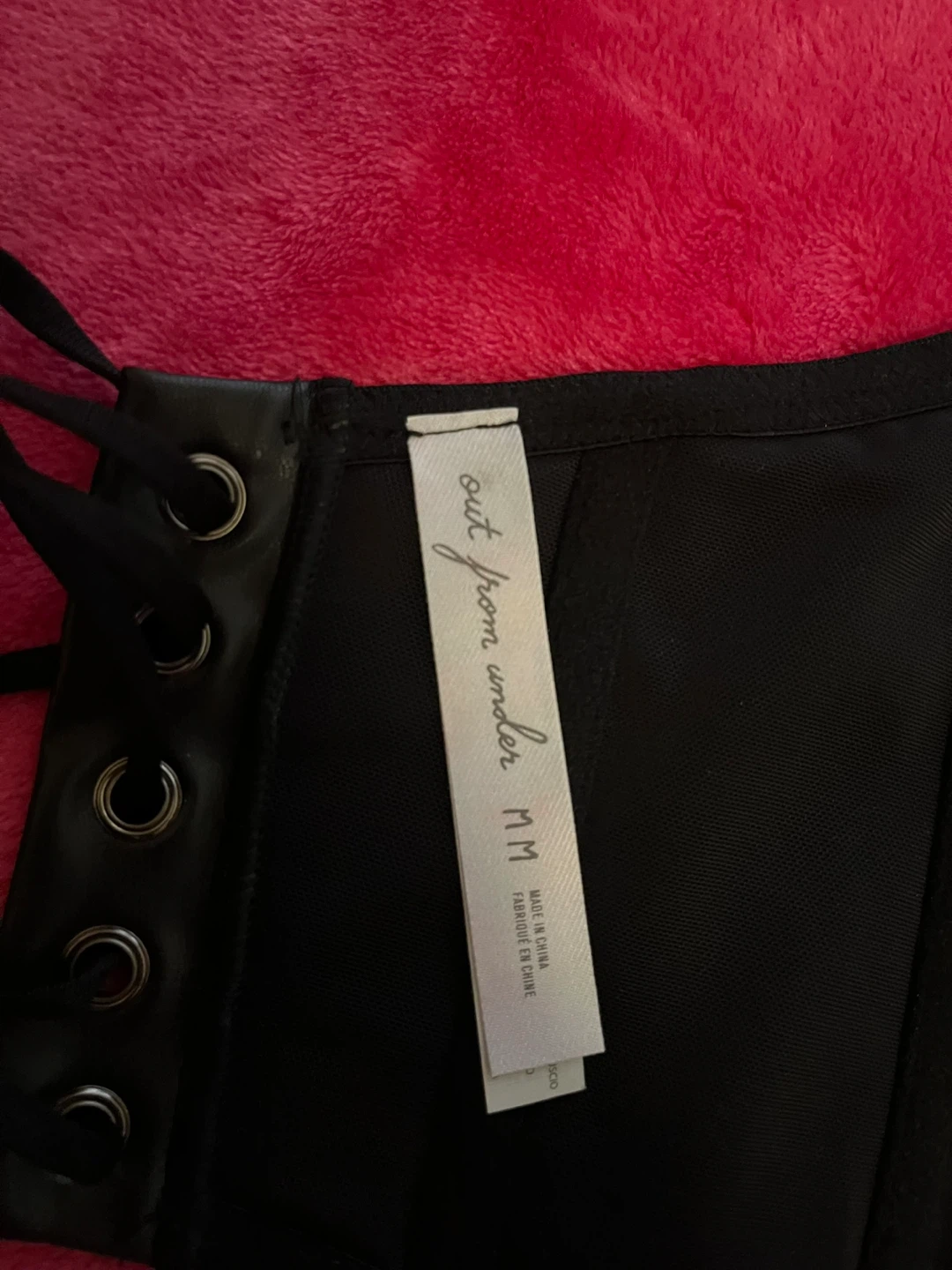 UO Faux Leather Corset Top - photo 3