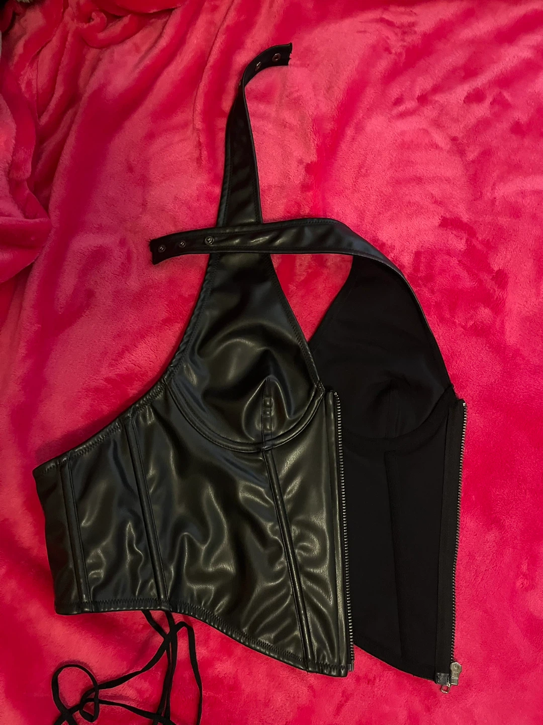 UO Faux Leather Corset Top - photo 4