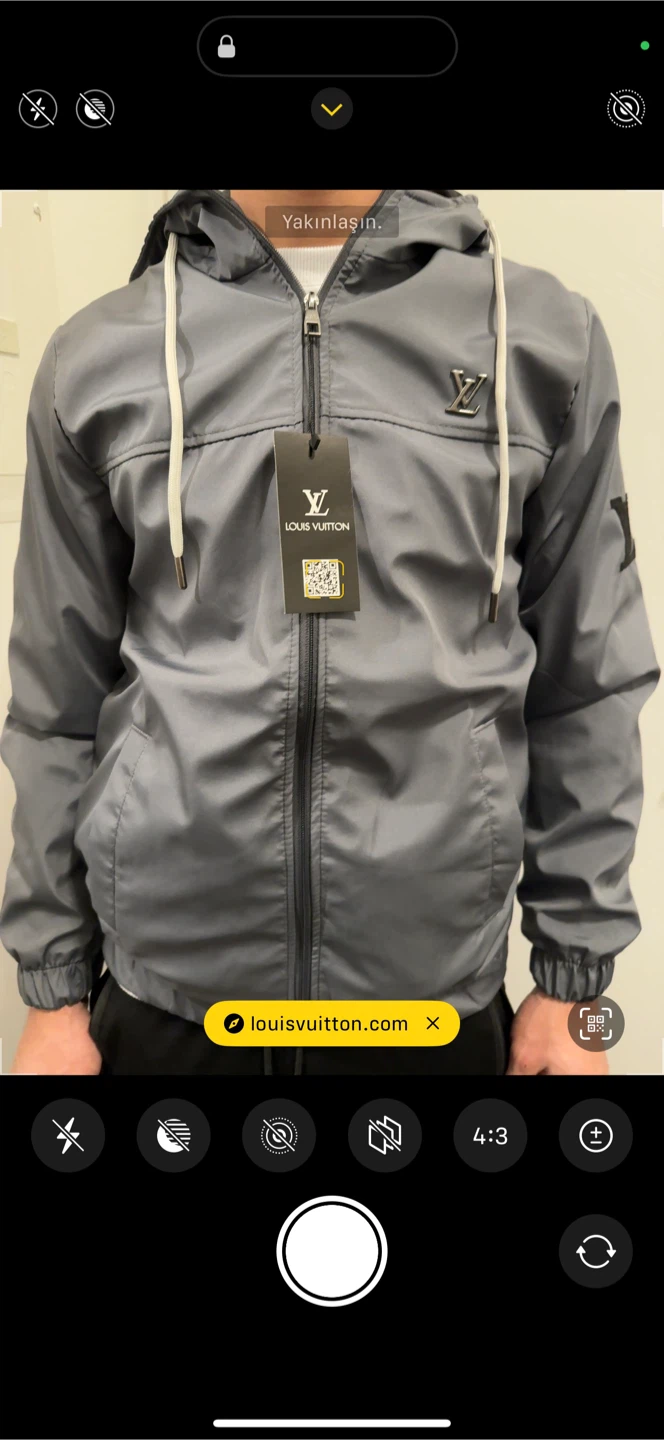 Louis Vuitton Grey Windbreaker Jacket