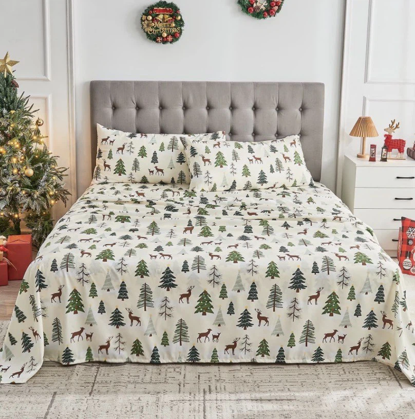 3pc Christmas Trees Deep Pocket Twin Sheet Set Brand New $25 - photo 3