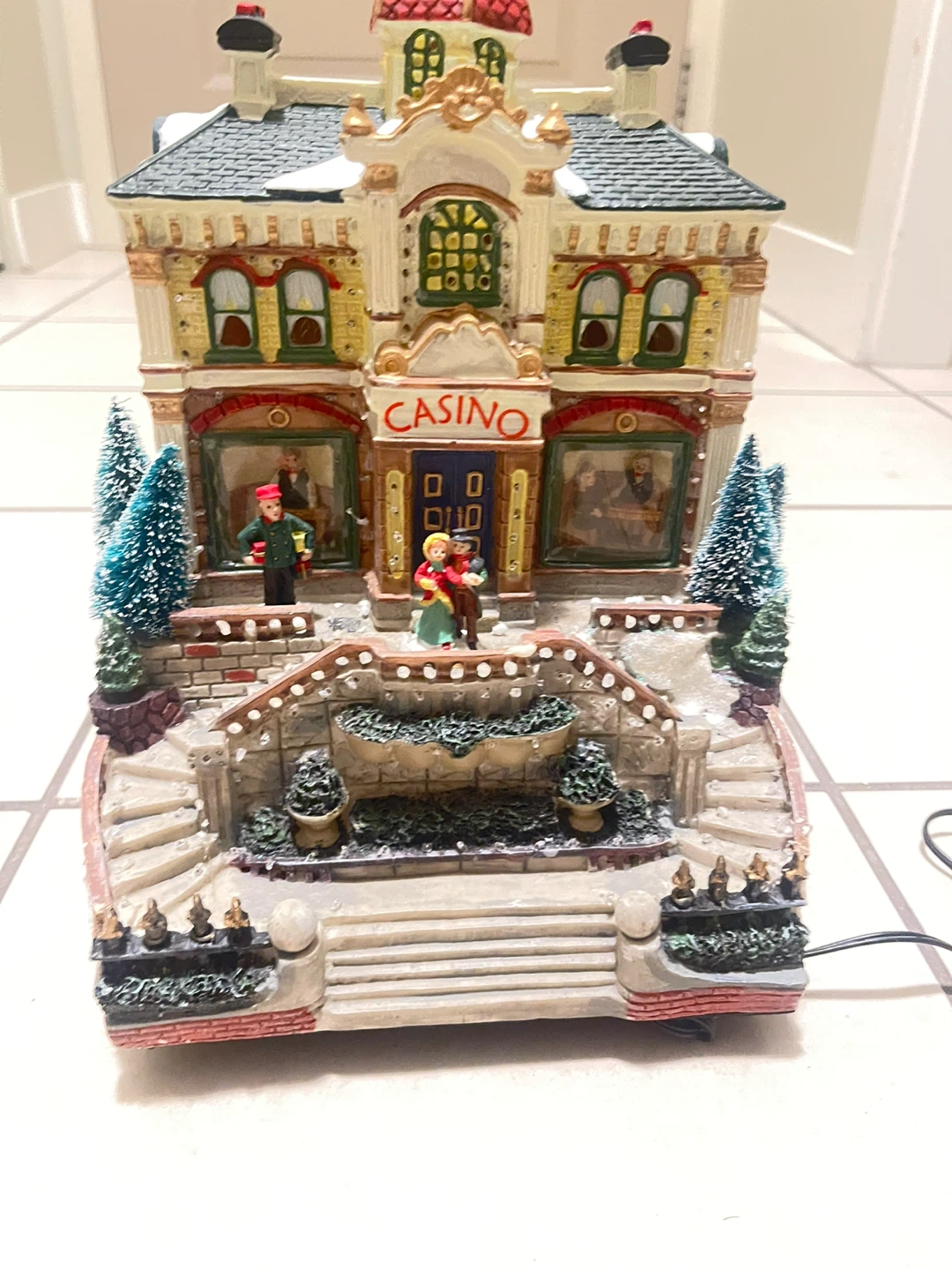Holiday Collection Fiber Optic Polyresin Casino Decoration - photo 2