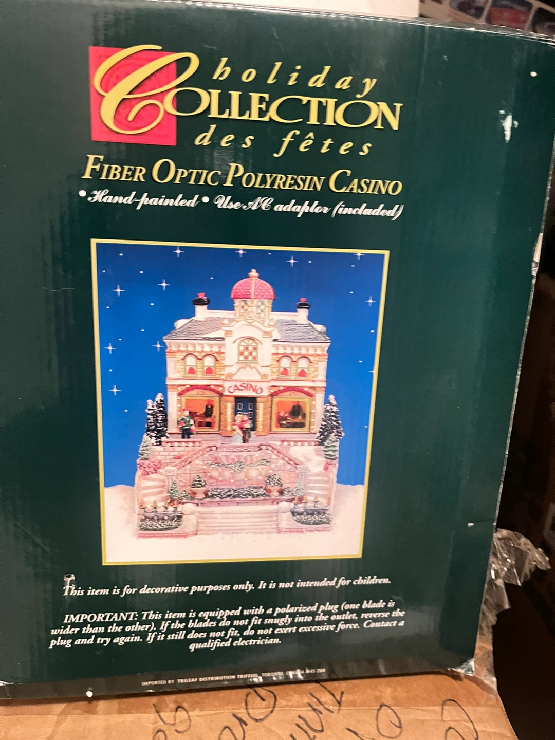 Holiday Collection Fiber Optic Polyresin Casino Decoration - photo 3