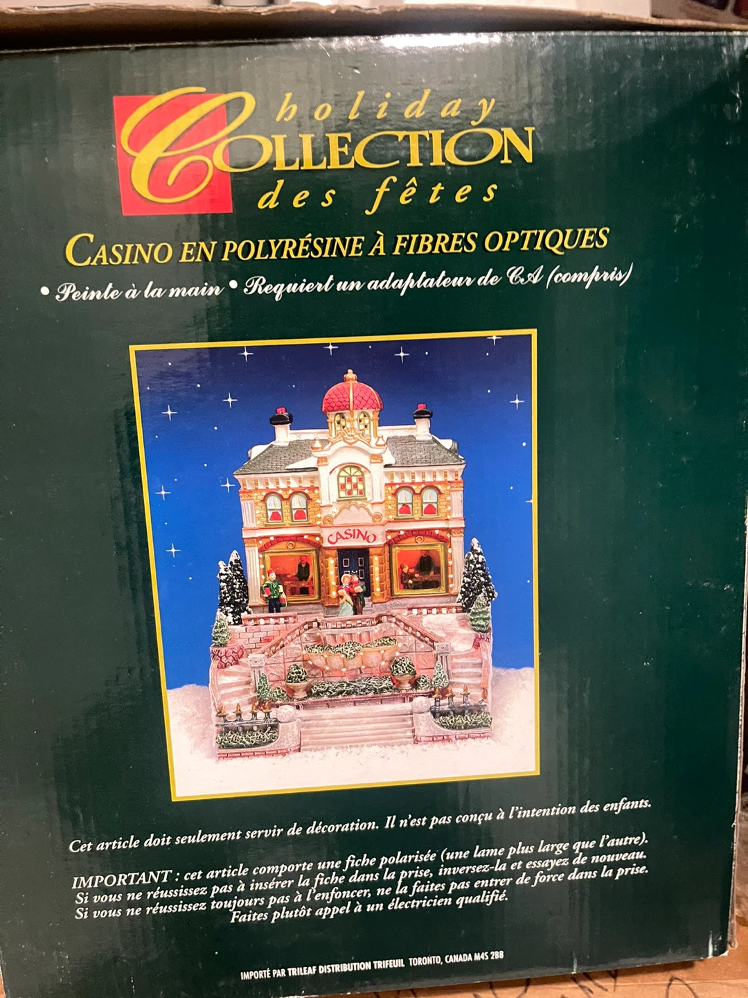 Holiday Collection Fiber Optic Polyresin Casino Decoration - photo 5