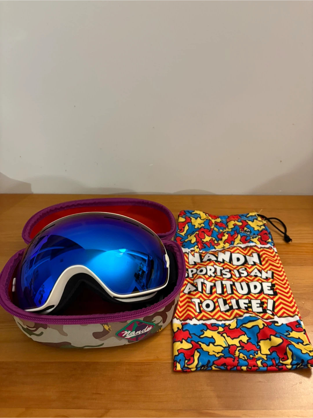 Nandn Sports Ski Goggles with Case