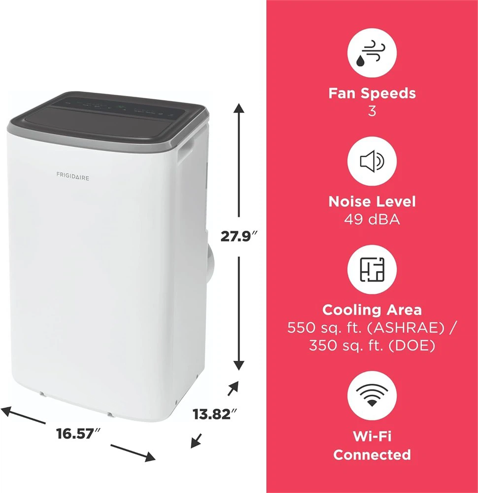 FRIGIDAIRE 3in1 Air Conditioner - White - 12000 BTU - Brand New
