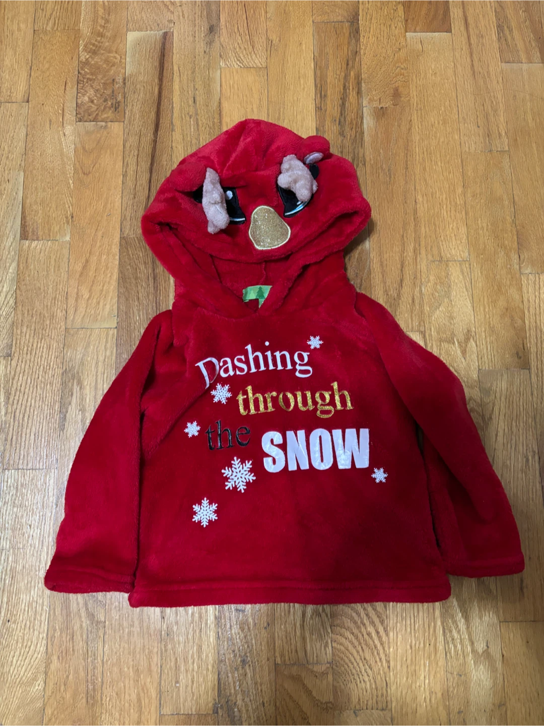 Cute Toddler Christmas Reindeer Hoodie - 2T/3T - photo 2