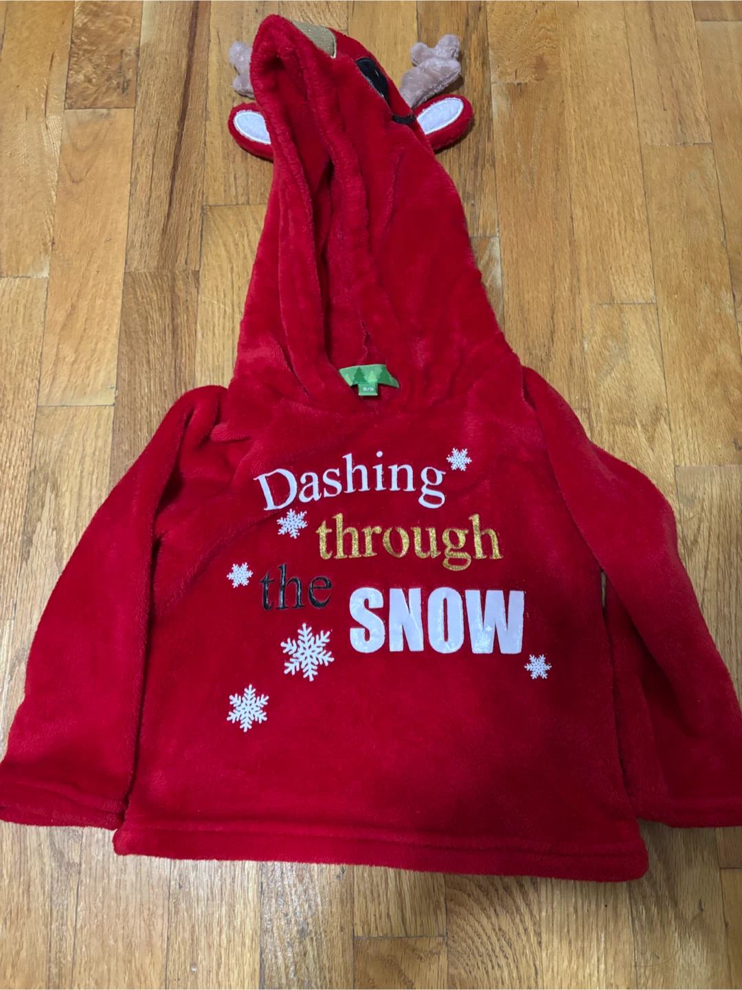 Cute Toddler Christmas Reindeer Hoodie - 2T/3T - photo 3