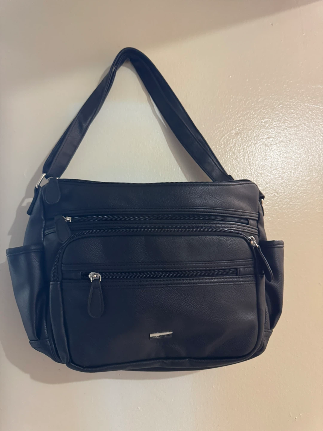 Cabrelli Black Multi-Pocket Crossbody Bag