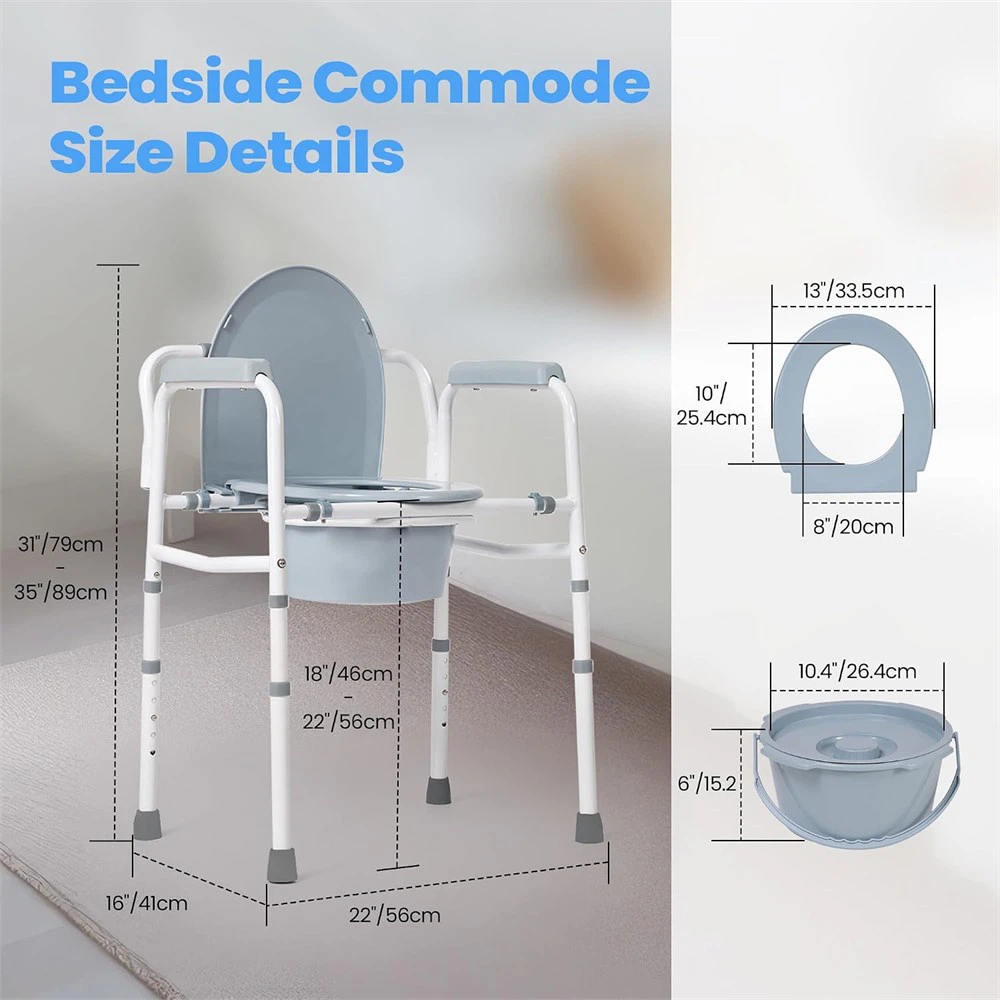 Bedside Commode Chair with Bucket - New - photo 2