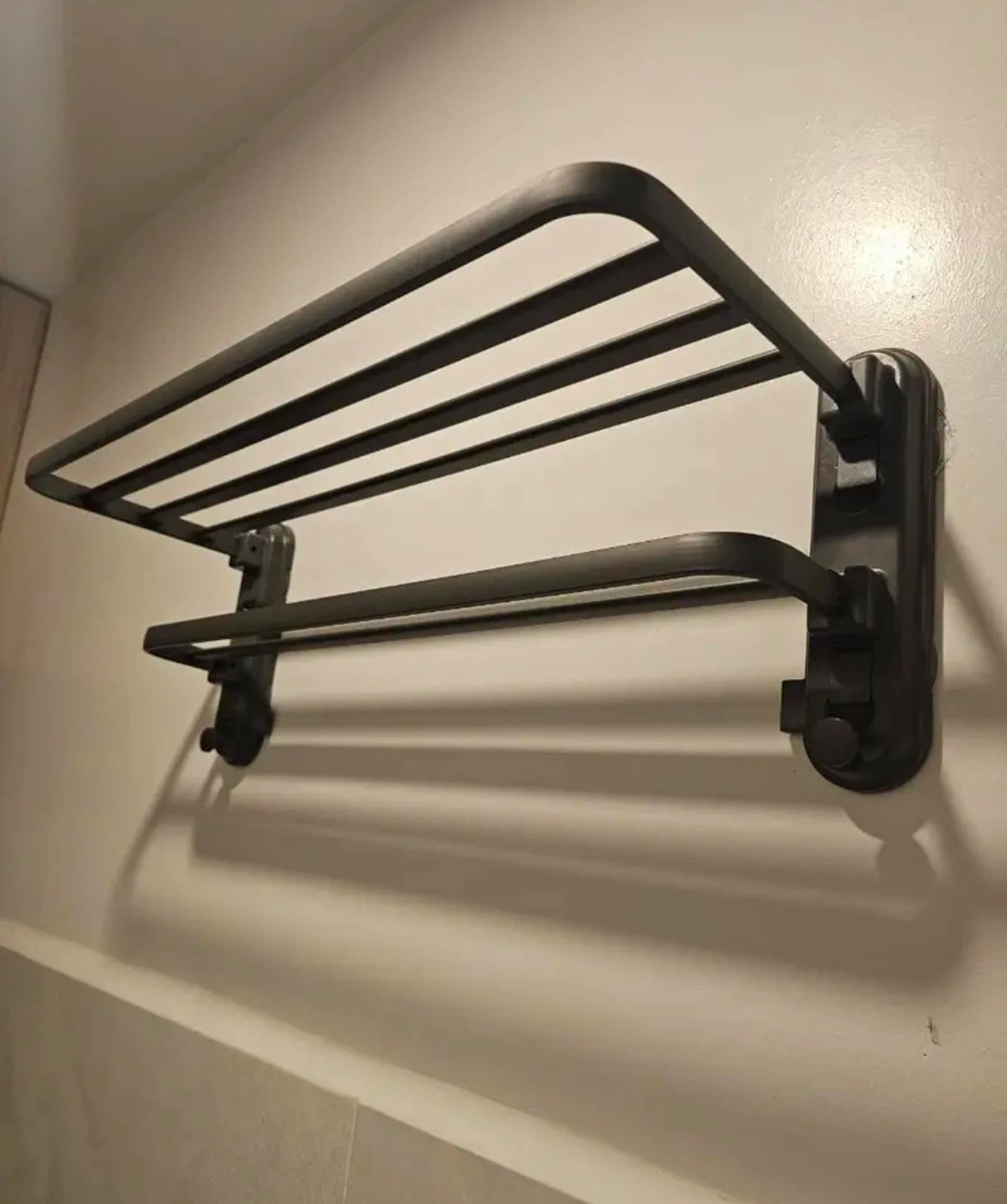 Wall-Mounted Bath Towel Rack