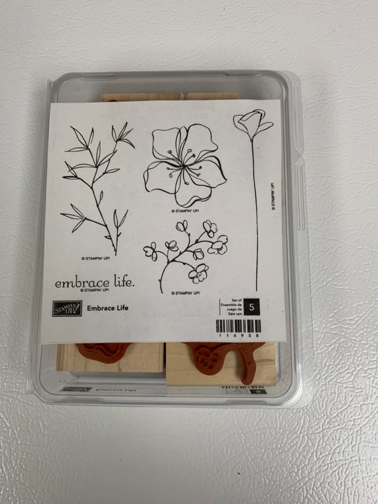 Stampin' Up! Embrace Life Wood Mount Stamp Set