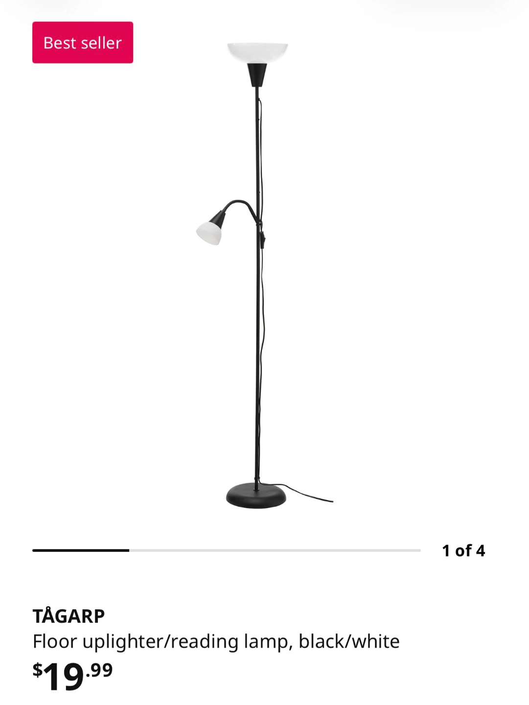 IKEA TÅGARP Floor Uplighter/Reading Lamp - photo 2