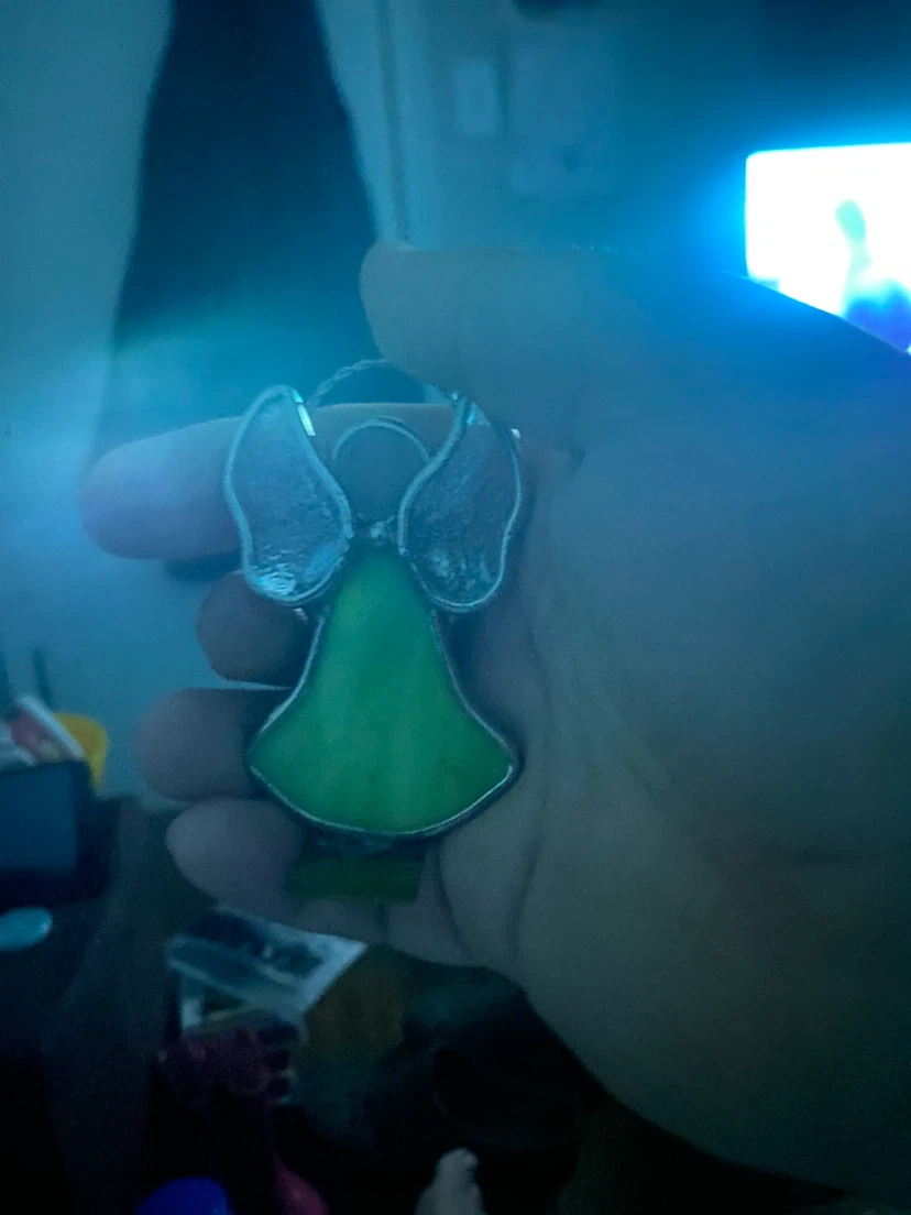 Stained Glass Angel Ornament - photo 2