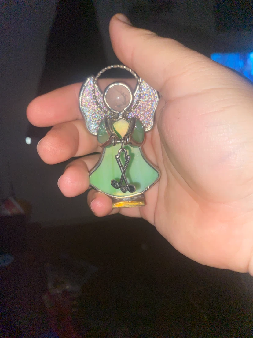 Stained Glass Angel Ornament - photo 3