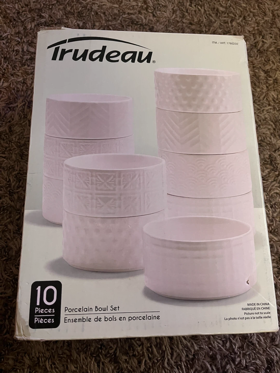 Trudeau 10-Piece Porcelain Bowl Set