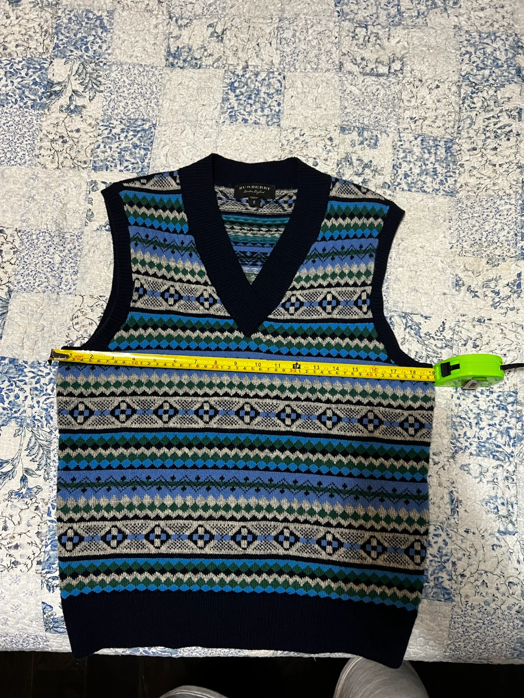 Burberry Fair Isle Knit Vest Size S - photo 2