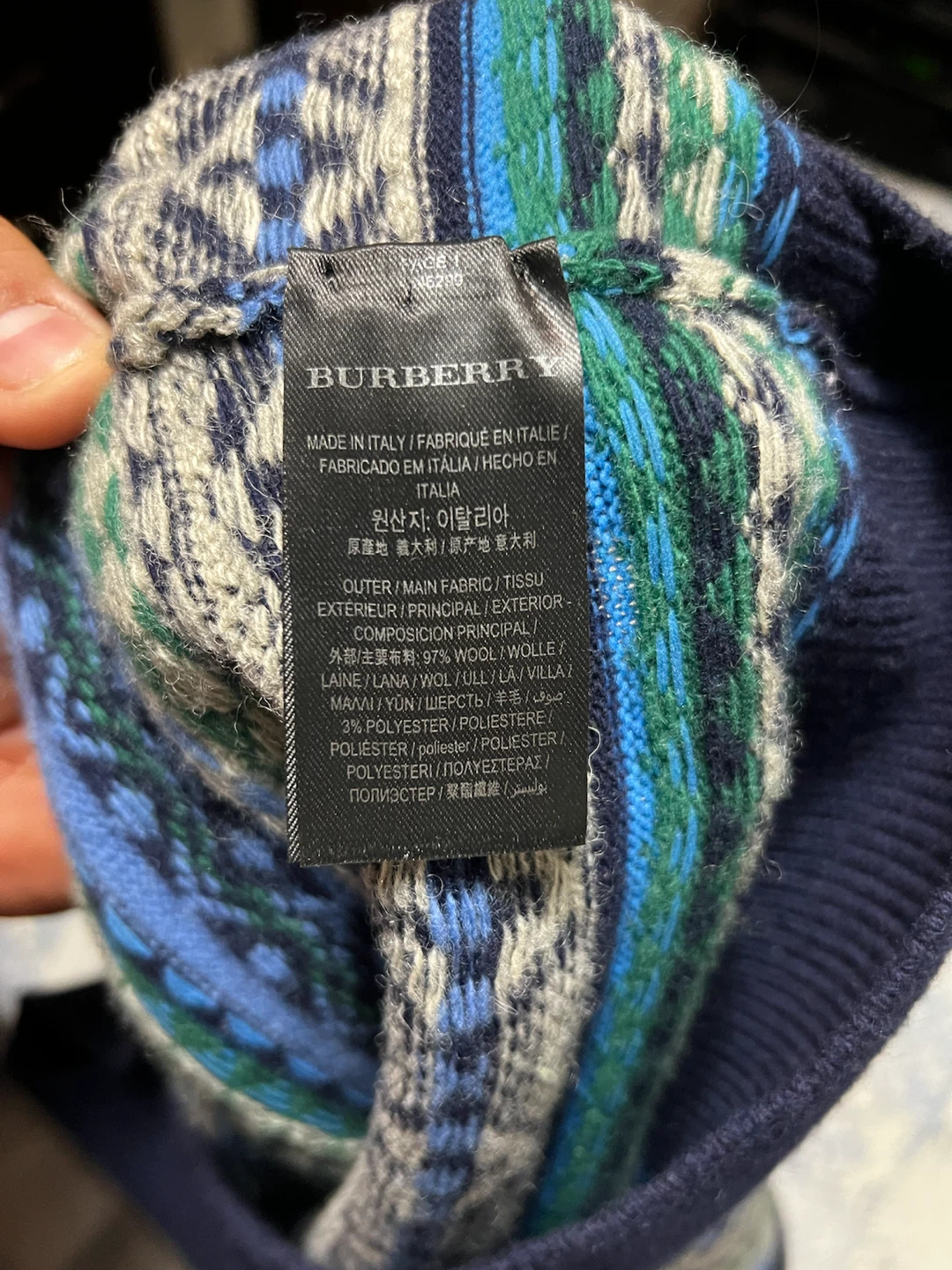 Burberry Fair Isle Knit Vest Size S - photo 4