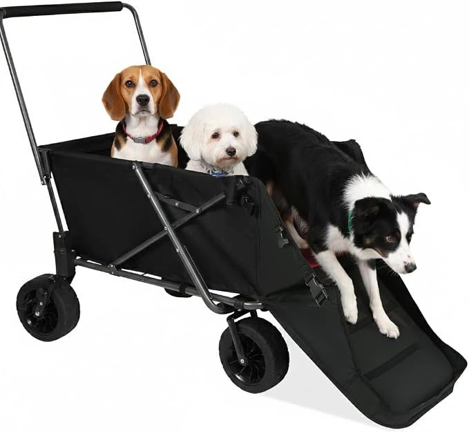 REDCAMP Collapsible Beach Wagon Dog Stroller with Tailgate - NEW