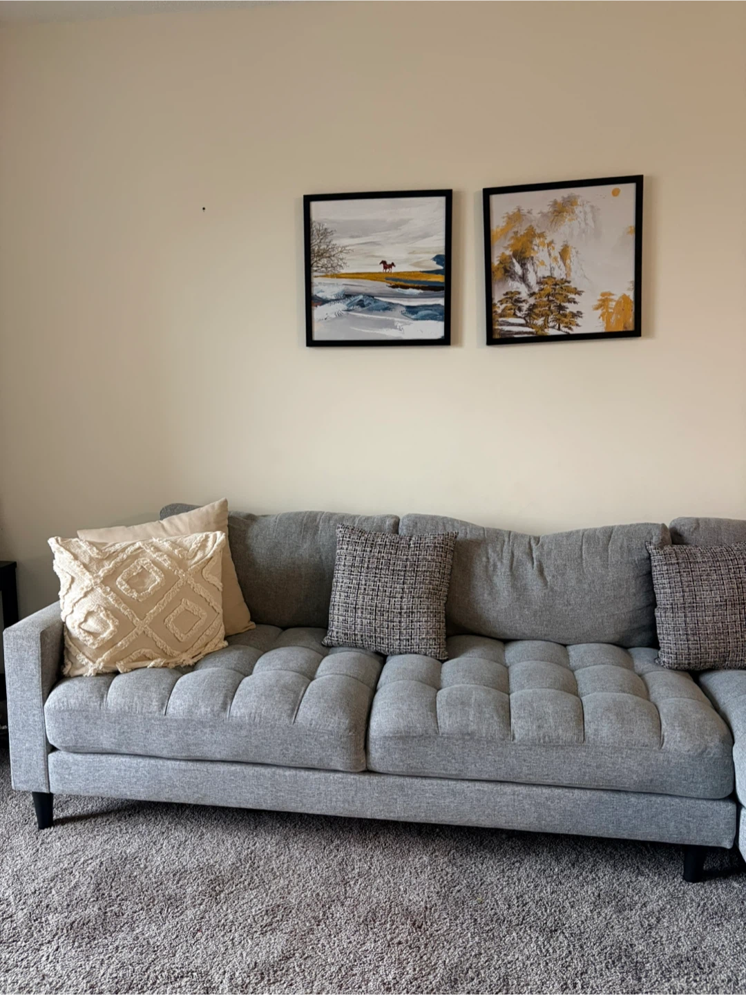 Grey Sectional Sofa with Chaise - photo 3