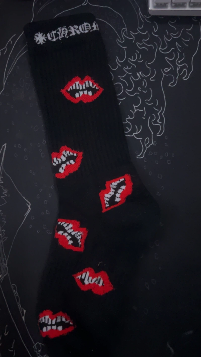 Chrome Hearts socks black and red matty boy - photo 2