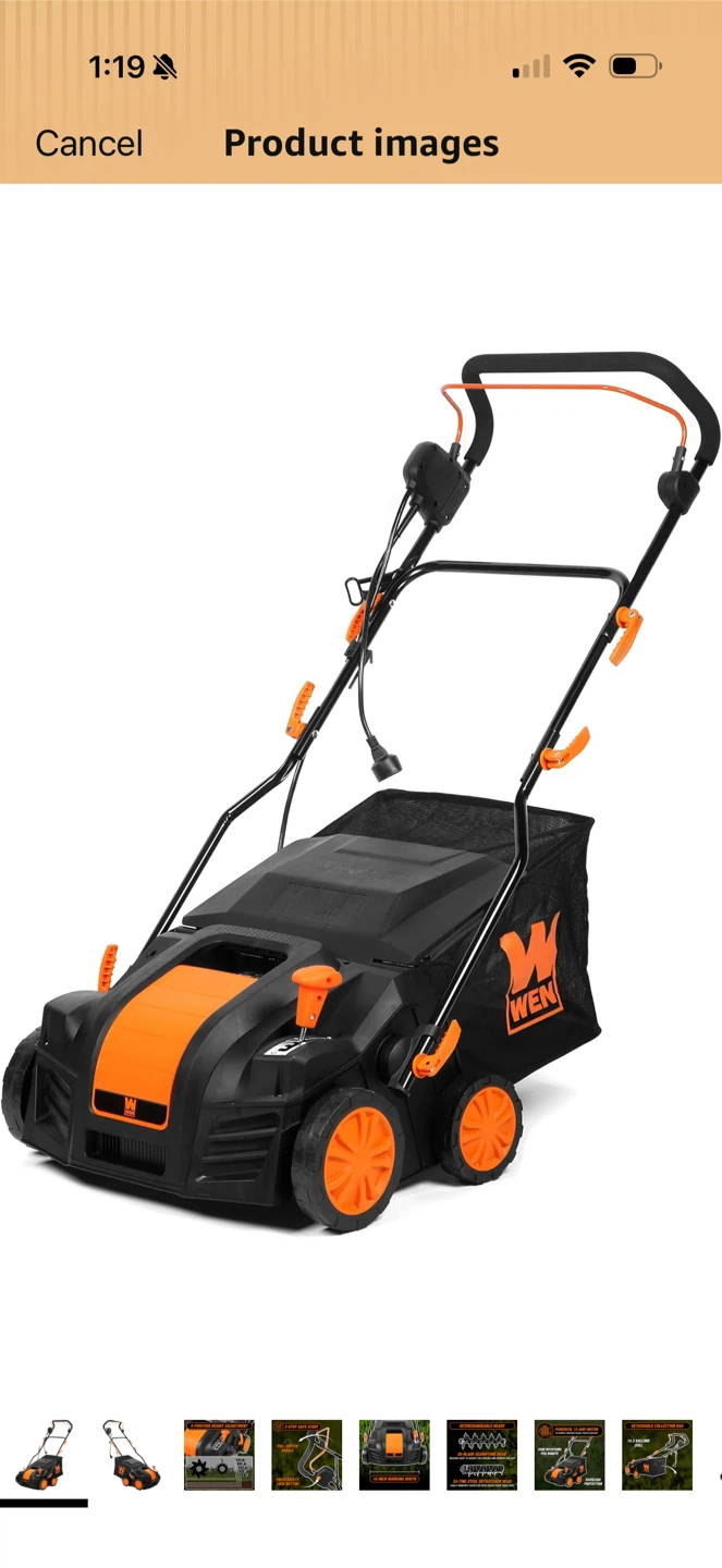 16-Inch 15-Amp 2-in-1 Electric Dethatcher and Scarifier - photo 5