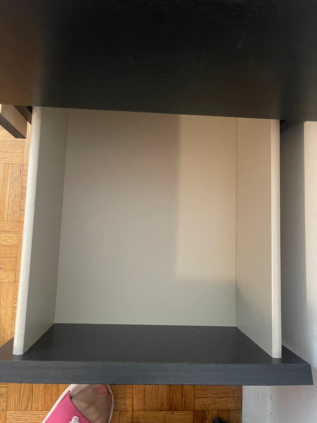 Black Two-Drawer Bedside Table - photo 3