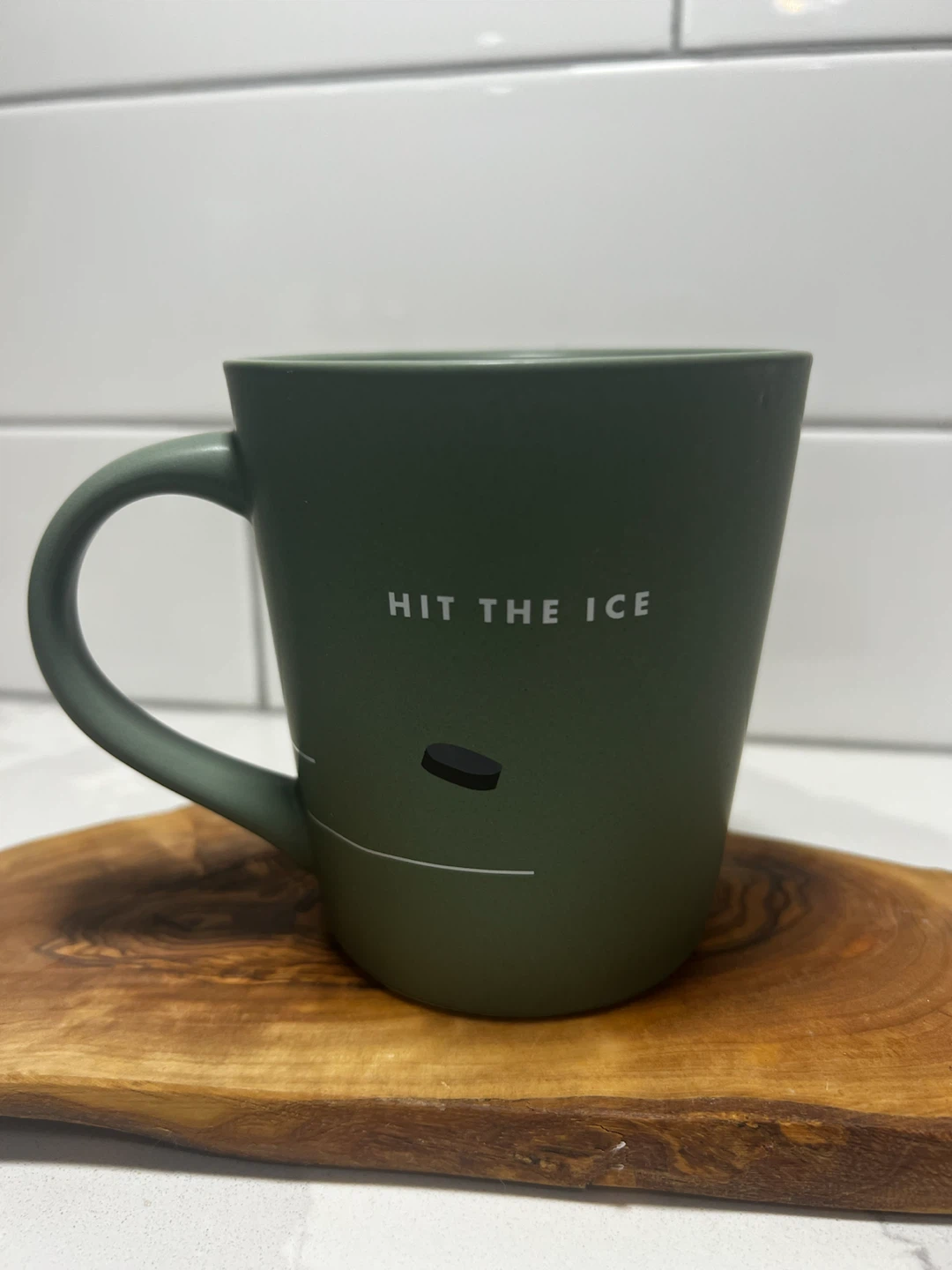 NEW Indigo Hit The Ice Hockey Mug, Light Sage Green - photo 2