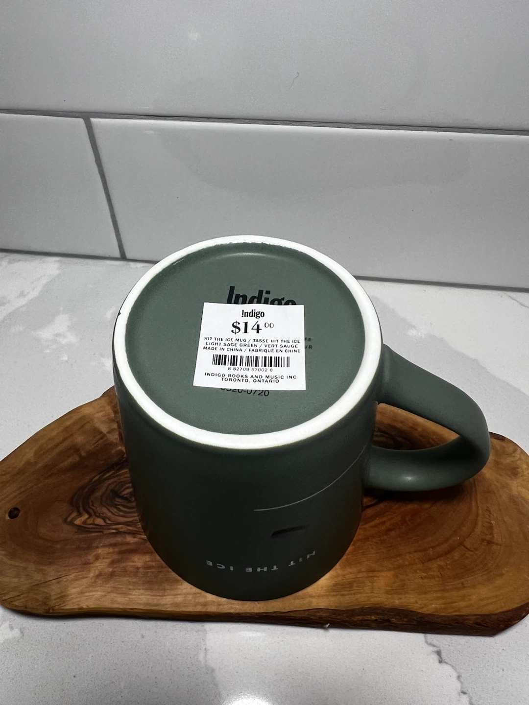 NEW Indigo Hit The Ice Hockey Mug, Light Sage Green - photo 3