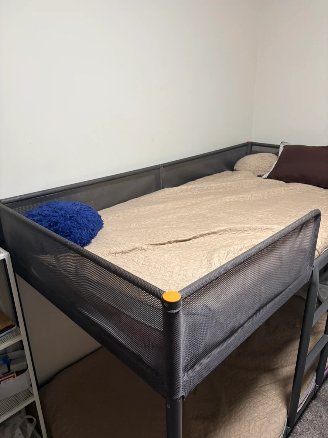 Metal Bunk Bed with Mesh Railings - photo 4
