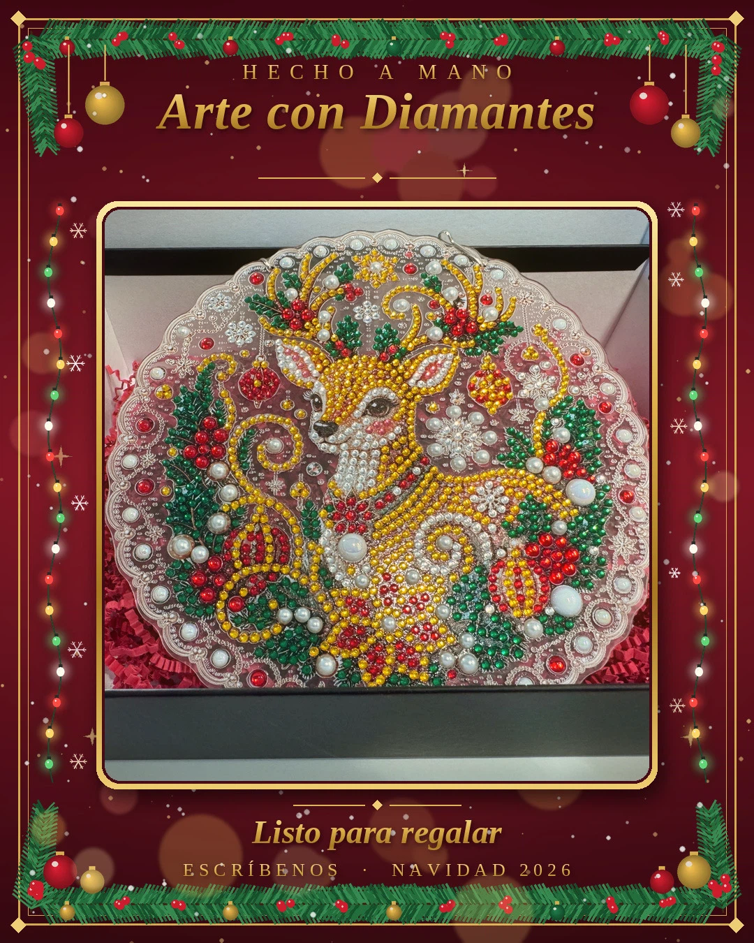 Handmade Christmas Diamond Art Decoration
