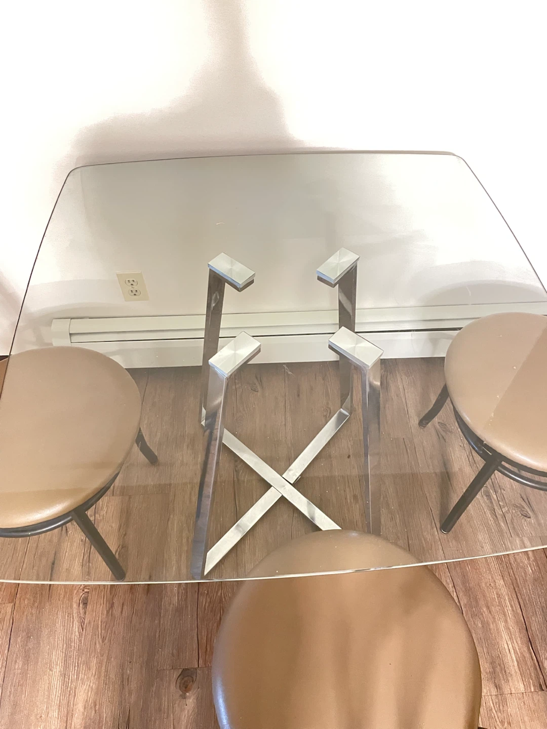 Dinning Table (Glass) and Chairs - photo 2