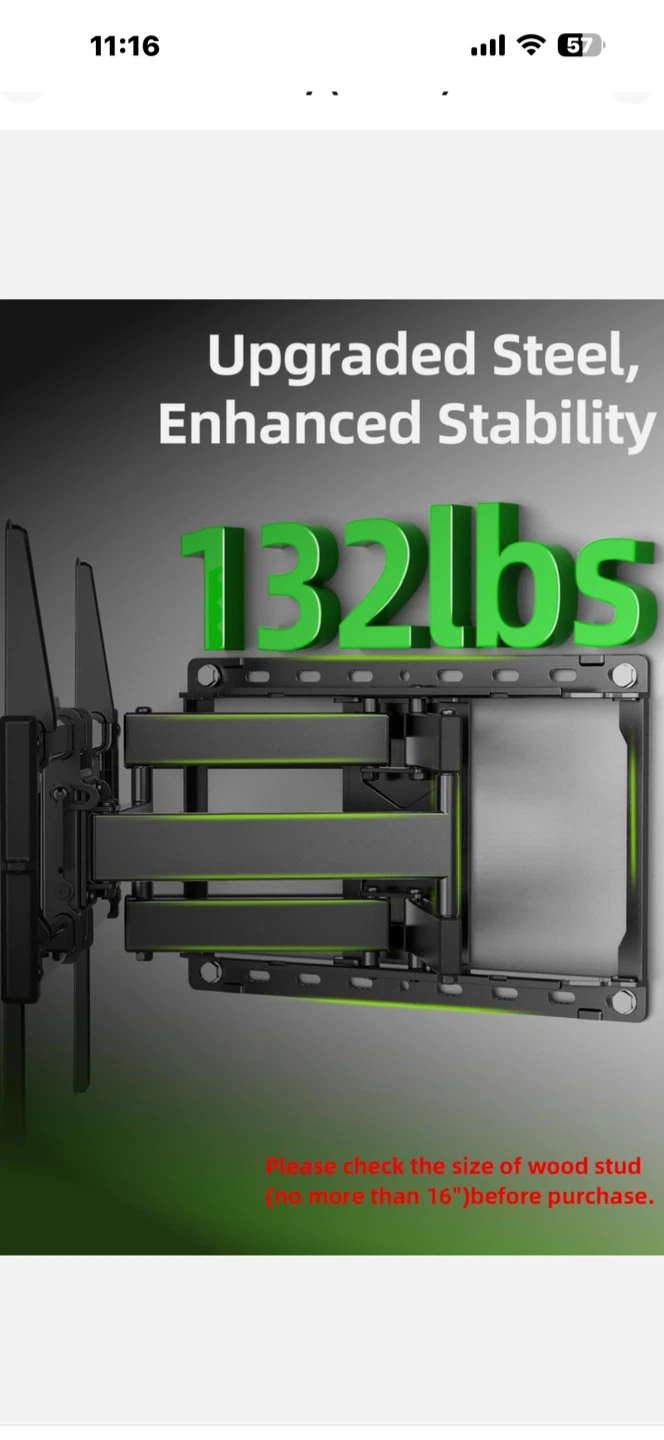 Full-Motion TV Wall Mount for 42"-90" TVs - photo 2