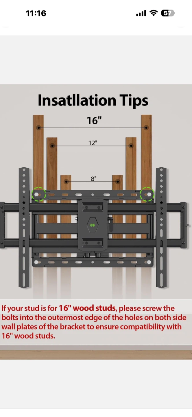 Full-Motion TV Wall Mount for 42"-90" TVs - photo 4