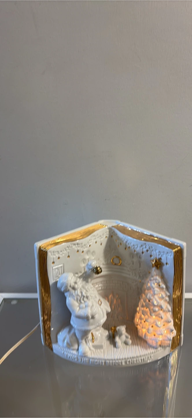Ceramic 'Twas the Night Before Christmas Light