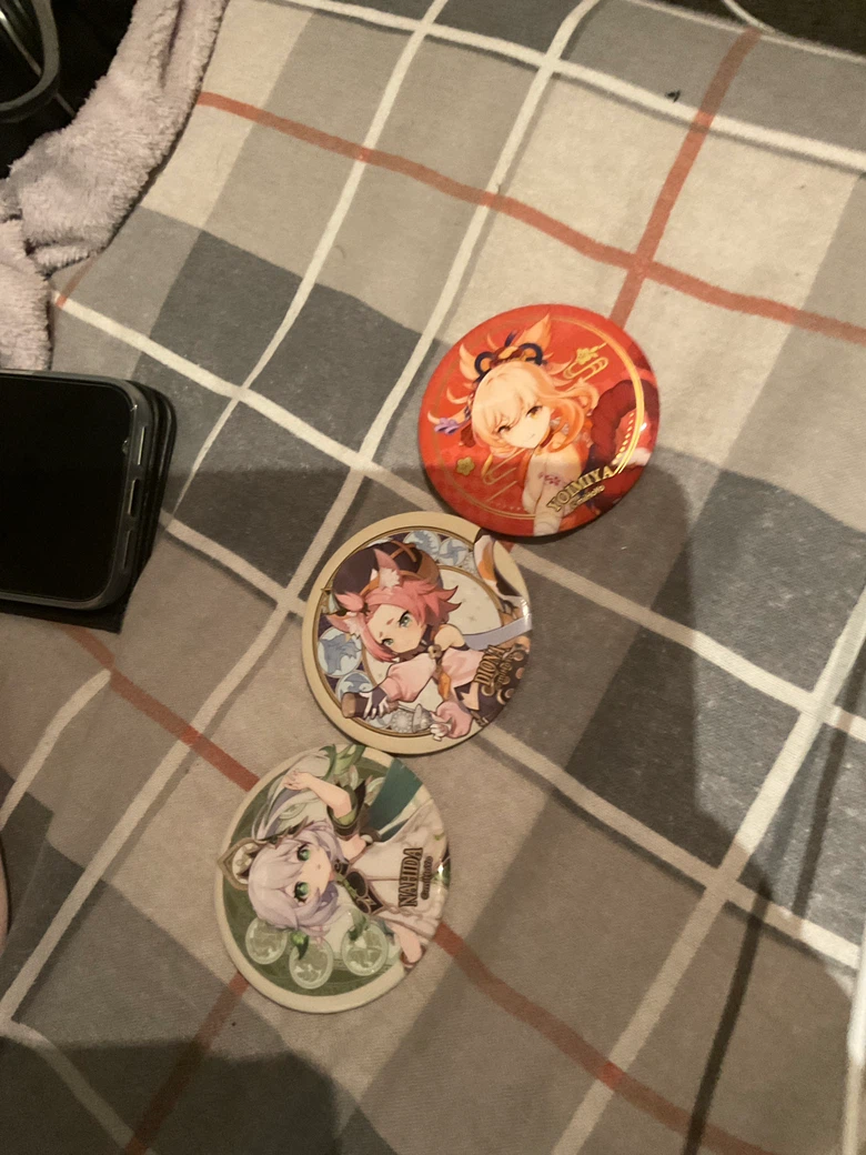 Genshin Impact Character Pins Set