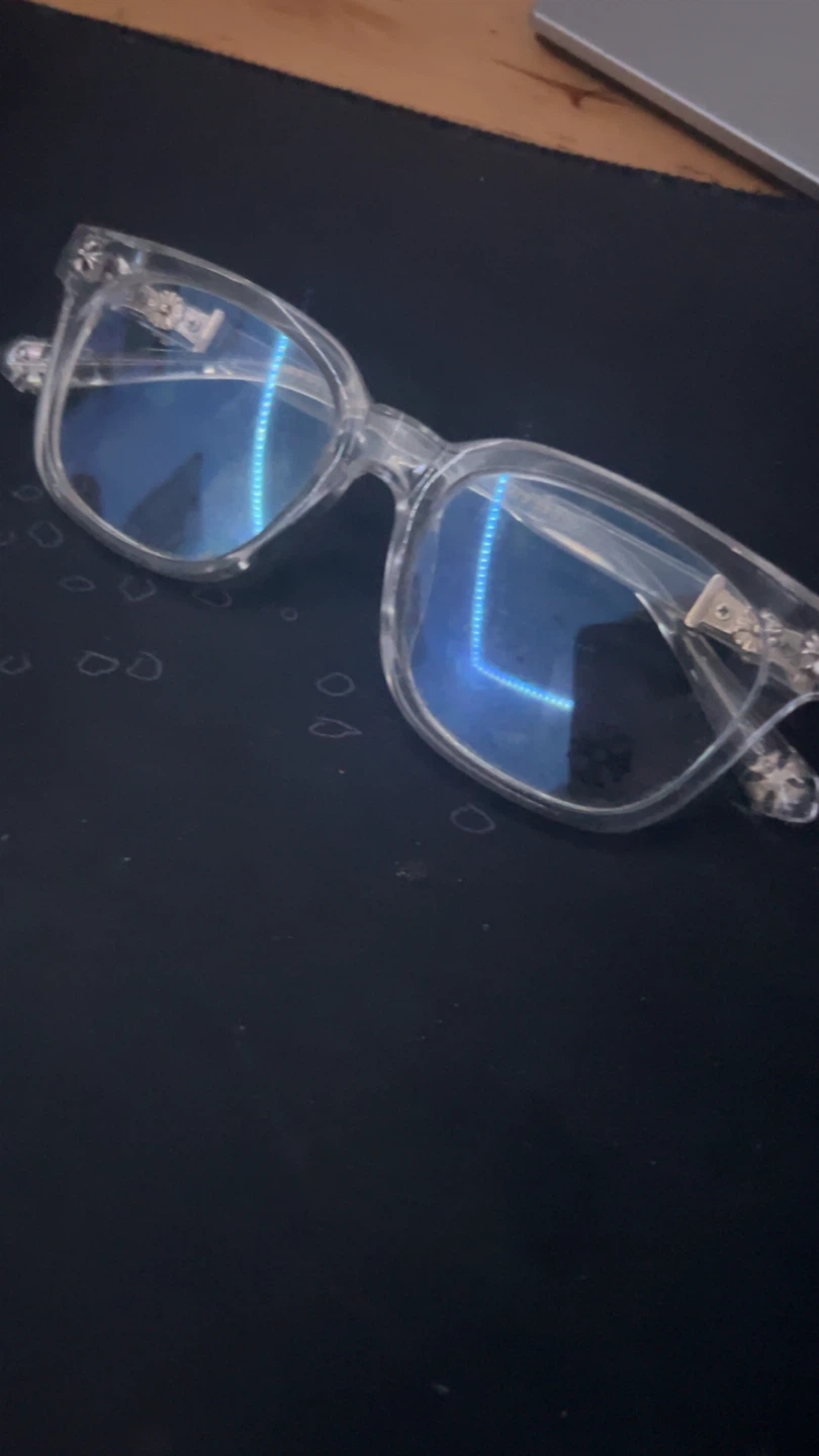 Chrome Hearts clear frame glasses