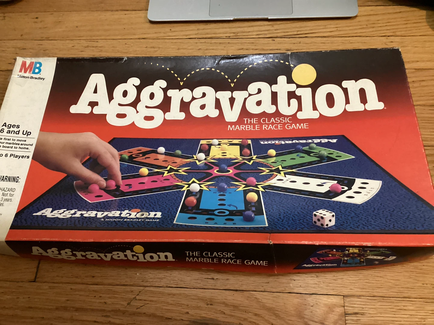 Milton Bradley Aggravation Marble Race Game