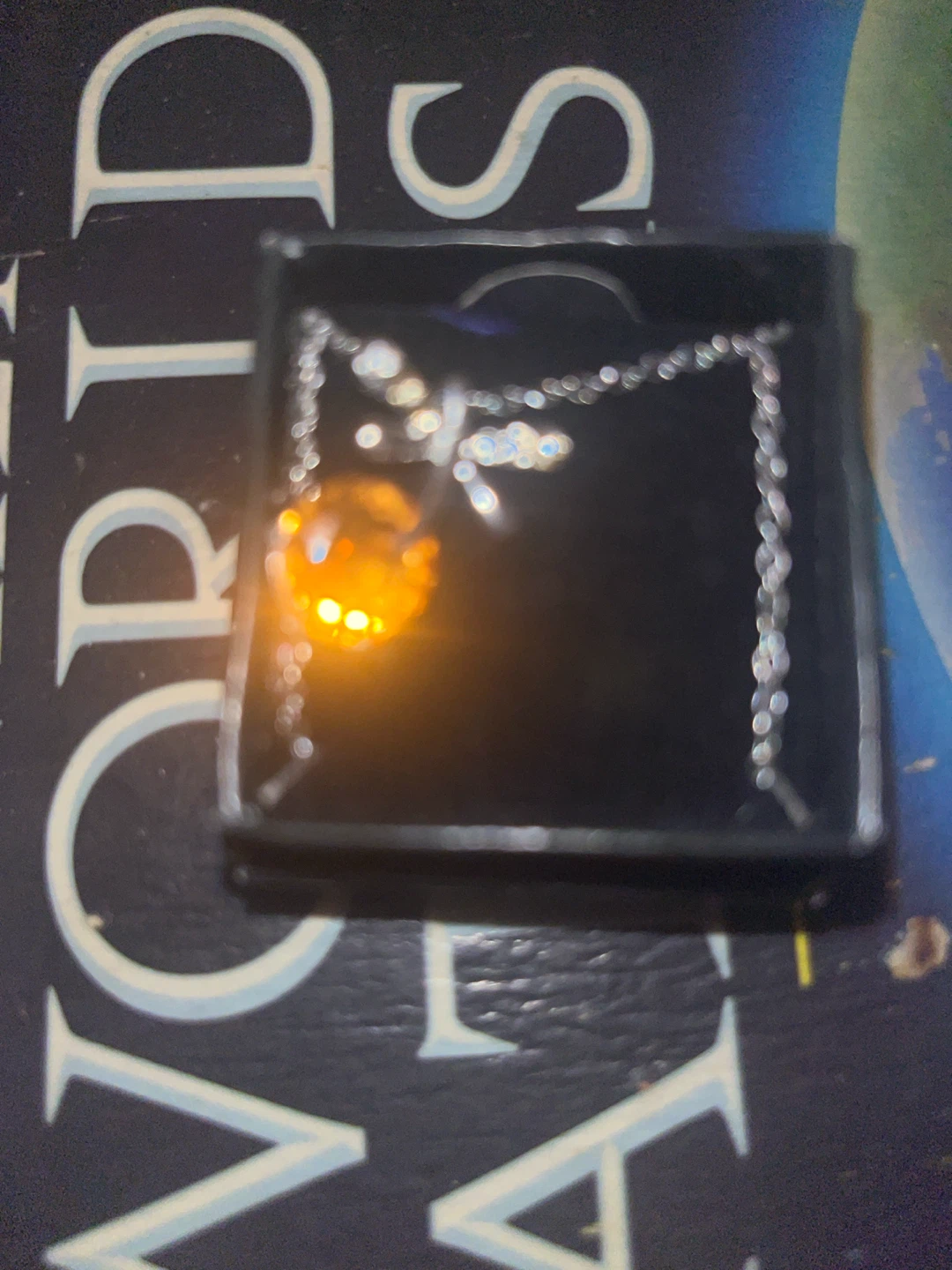Amber Pendant Necklace