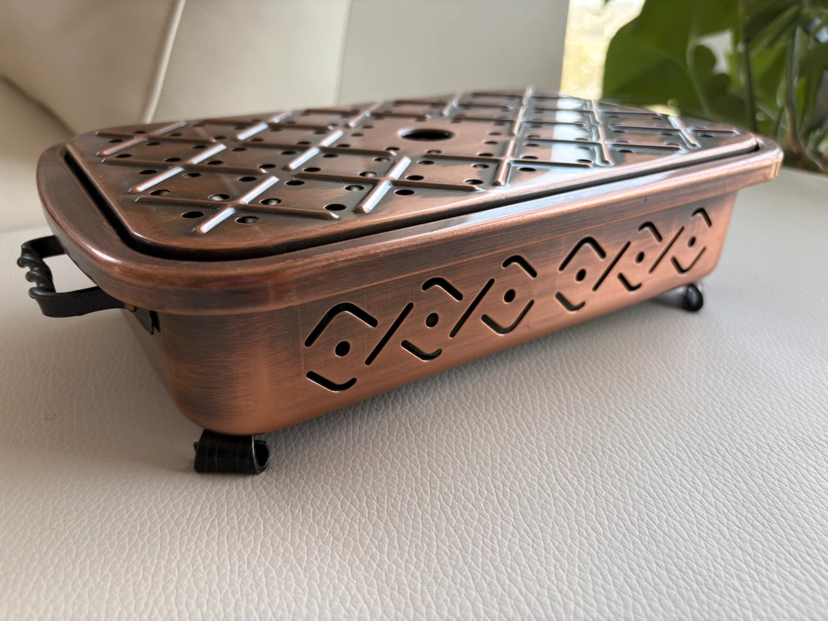 Copper Rectangular Tea Warmer Stand - photo 3