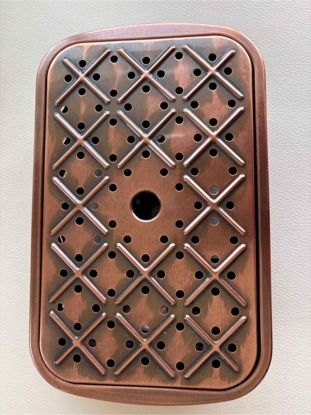 Copper Rectangular Tea Warmer Stand - photo 4