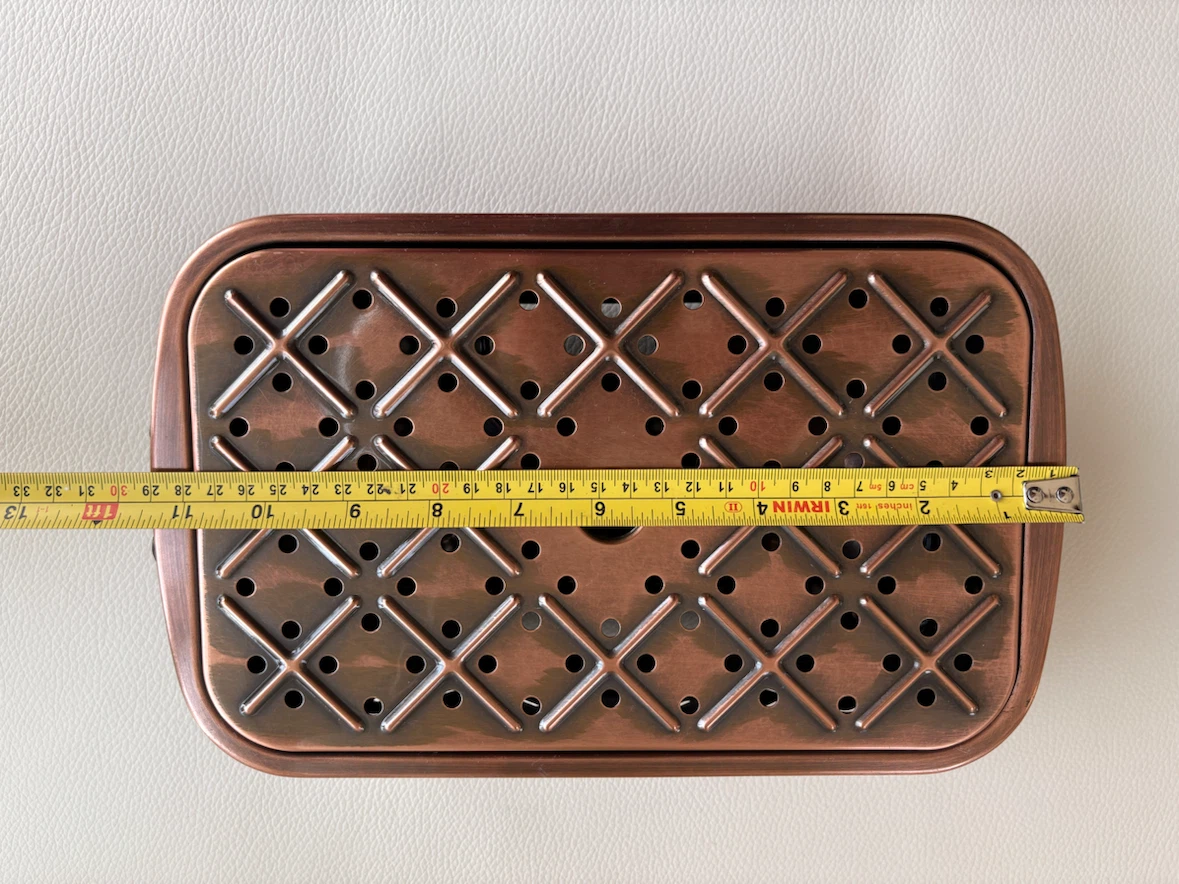 Copper Rectangular Tea Warmer Stand - photo 5