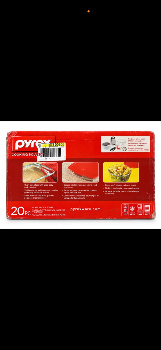 Pyrex 20-Piece Glass Bake N' Store Set-Rare Set - photo 2