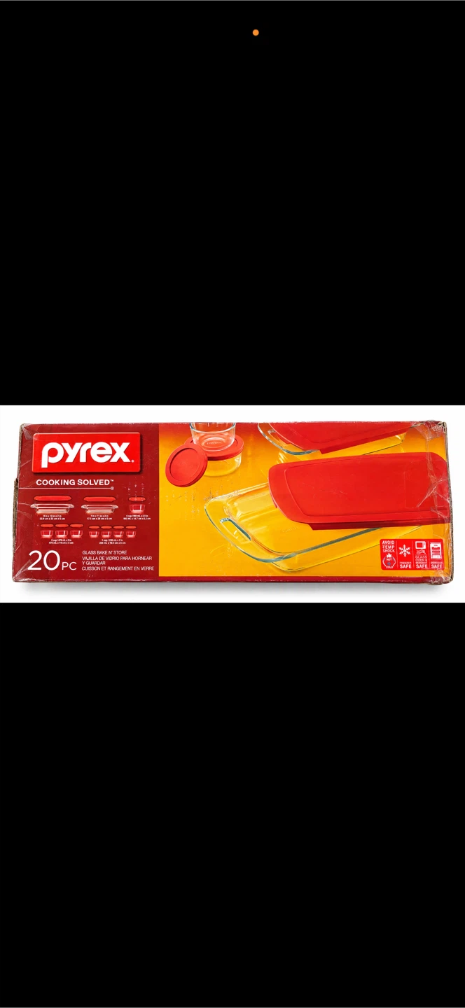 Pyrex 20-Piece Glass Bake N' Store Set-Rare Set - photo 3