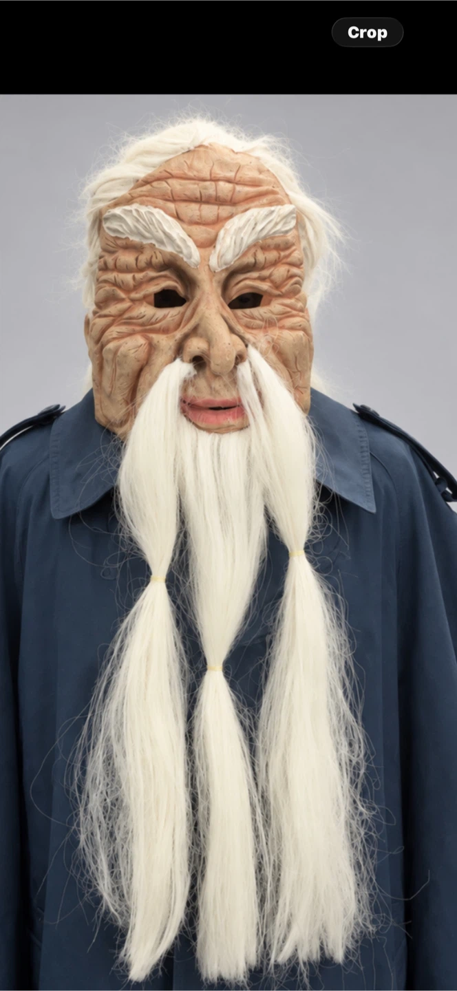 “Lord Merwin” Latex Wizard Halloween Mask  90s