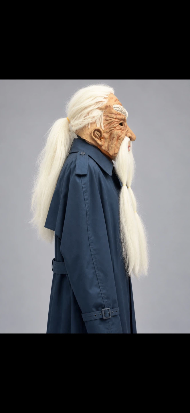 “Lord Merwin” Latex Wizard Halloween Mask  90s - photo 3