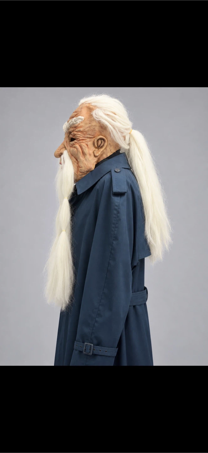 “Lord Merwin” Latex Wizard Halloween Mask  90s - photo 4