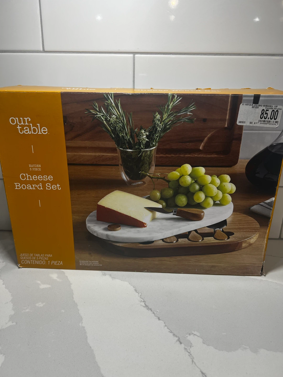 NEW  5-Piece Cheese Board Set