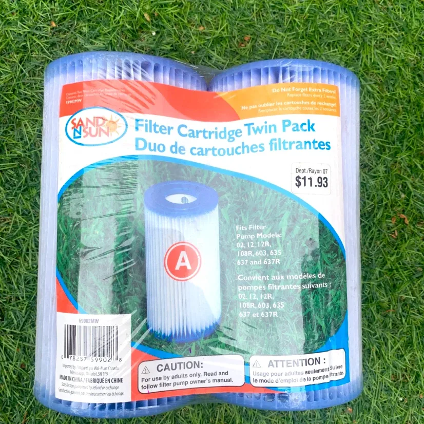Pool Filter Cartridges Type A Twin Pack Pump Replacement Filters