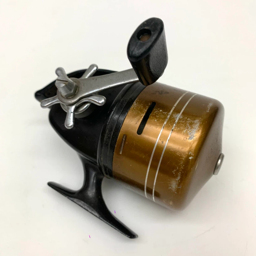 Fishing Reel Olympic Premier 130 Vintage Gold Black Rod Reel