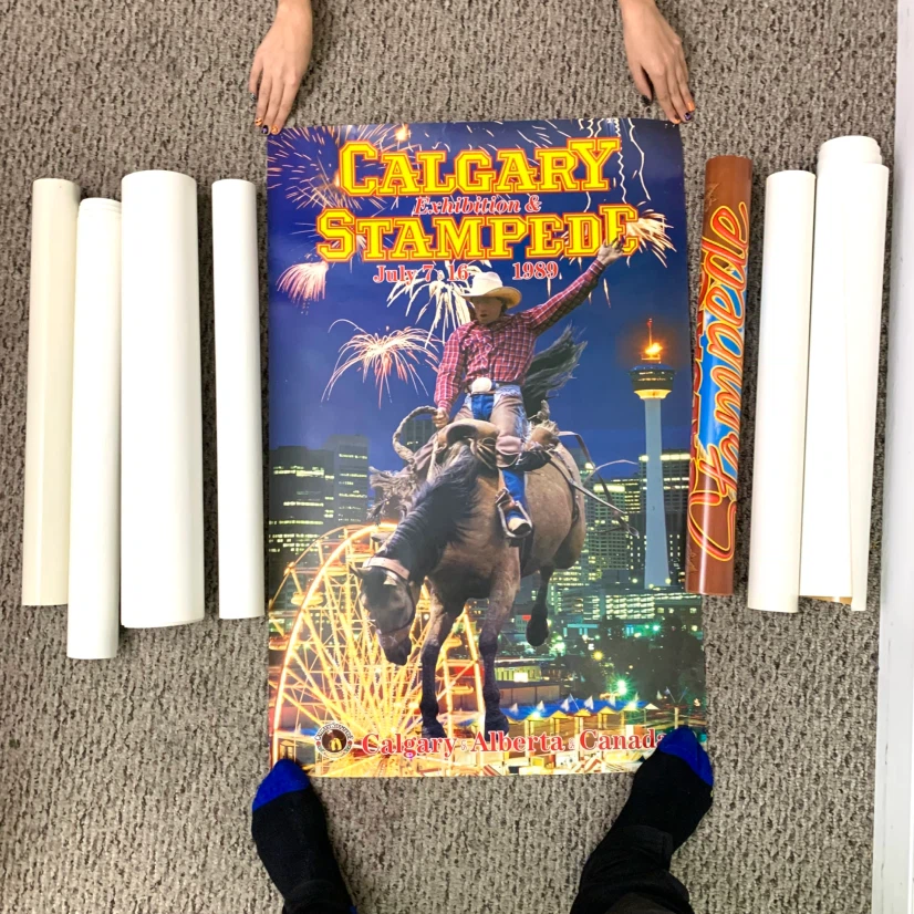 Set of 5 Vintage Calgary Stampede Posters